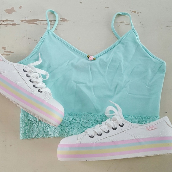 PASTEL PLATFORM SNEAKERS - Picture 2 of 3